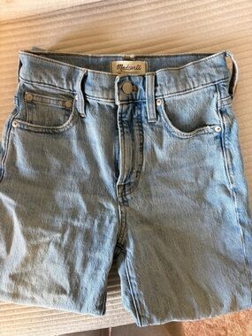 Madewell Light Blue High-Rise Straight Jeans